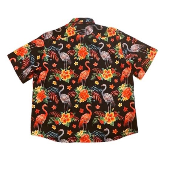 TUNEVUSE Men's Hawaiian Flamingo Shirt - Picture 4 of 8